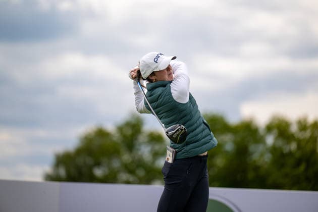 Amundi German Masters - Fourth Round Esme Hamilton of England drives from the tee of the 7th hole during the final round of the Amundi German Masters at Green Eagle Golf Courses in Hamburg, Germany, on May 17, 2026. Hamburg Germany  Copyright: xAndyxAstfalckx originalFilename:astfalck-amundige260518_npx4l.jpg