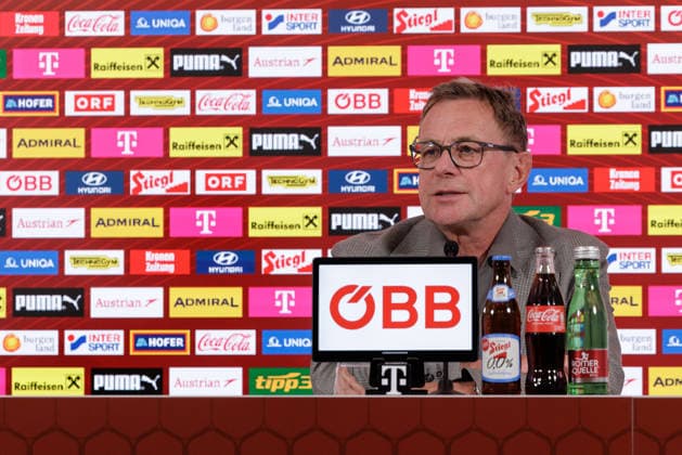 SOCCER - OEFB, PK, squad nomination VIENNA,AUSTRIA,18.MAY.26 - SOCCER - OEFB, Oesterreichischer Fussball-Bund, preview, press conference, PK, Pressekonferenz squad nomination. Image shows head coach Ralf Rangnick (AUT).  GEPAxpictures xArminxRauthner