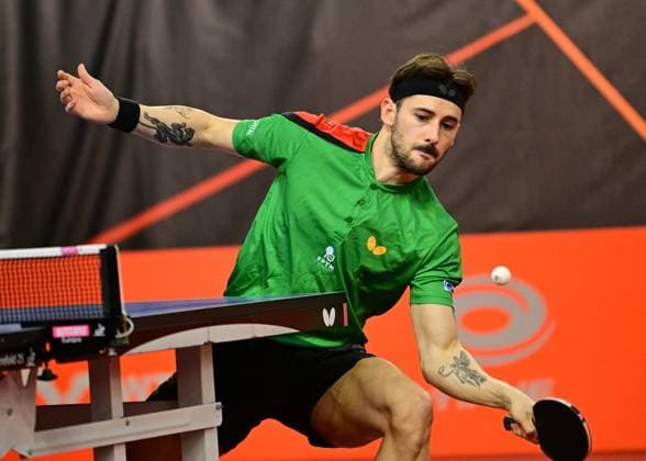 Joao Geraldo from Portugal at WTT Feeder Lagos in Portugal Joa Geraldo from Portugal competes in the WTT Feeder in Lagos, Portugal, on May 18, 2026 Lagos, Portugal Hessen Portugal