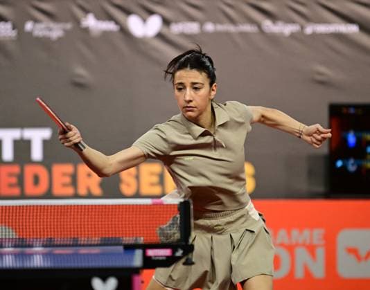 Georgia Piccolin from Italy at WTT Feeder Lagos in Portugal Always fashionable Georgia Piccolin from Italy competes in the WTT Feeder in Lagos, Portugal, on May 18, 2026 Lagos, Portugal Hessen Portugal