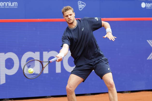 2026 05 18, xFSx, Bitpanda Open Hamburg ATP500, mens tennis tournament in Hamburg , Am Rothembaum in Hamburg , Yannick Hanfmann GER plays a forehand Copyright: HMBxMedia FernandoxSoares