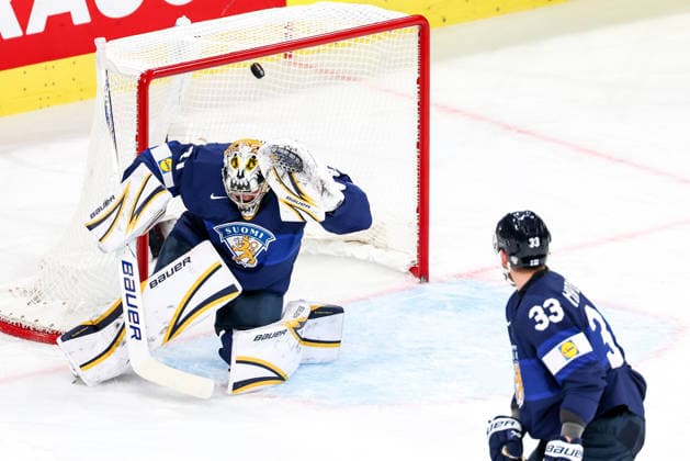 Ice hockey, Eishockey - IIHF WC 2026 ZURICH,SWITZERLAND,18.MAY.26 - ICE HOCKEY - IIHF Ice Hockey World Championship, WM, Weltmeisterschaft 2026, group stage, Finland vs USA. Image shows Justus Annunen (FIN).  GEPAxpictures xMaticxKlansek