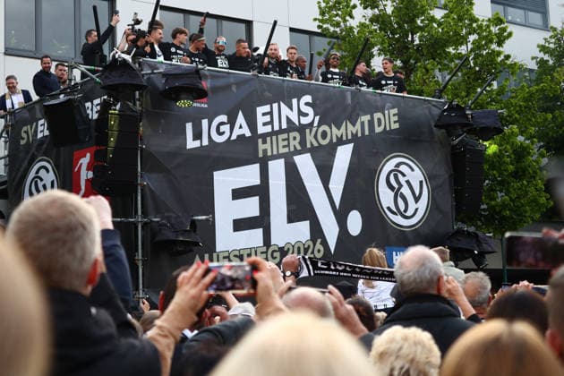 Football, SV 07 Elversberg, promotion party