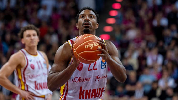 Johnathan Stove Fitness First Wuerzburg Baskets, 22 Telekom Baskets Bonn Fitness First Würzburg Baskets 18 05 2026 Basketball, easyCredit Basketball Bundesliga, Playoffs, Quarterfinals Game 2, GER, Bonn, Telekom Dome Bonn Copyright: HMBxMedia xMarcoxBader