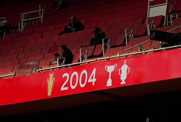 Arsenal are on the brink of winning their first Premier League title since 2004 Arsenal v Burnley, Premier League, Football, Emirates Stadium, London, UK - 18 May 2026London Emirates Stadium United Kingdom EDITORIAL USE ONLY No use with unauthorised audio, video, data, fixture lists, club league logos or live services. Online in-match use limited to 120 images, no video emulation. No use in betting, games or single club league player publications.  Copyright: xJavierxGarcia Shutterstockx 16881286m