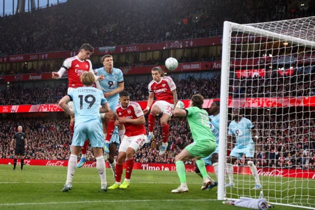 Kai Havertz scores the opening goal for Arsenal Arsenal v Burnley, Football, Premier League, Emirates Stadium, Islington, London, UK - 18 05 2026 EDITORIAL USE ONLY No use with unauthorised audio, video, data, fixture lists, club league logos or live services. Online in-match use limited to 120 images, no video emulation. No use in betting, games or single club league player publications.  Copyright: xMattxImpey Shutterstockx 16882378b