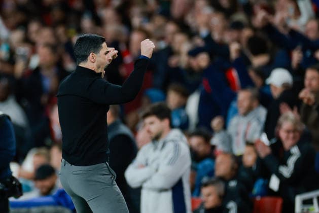 Premier League 2025 26 Arsenal v Burnley Emirates Stadium 18.05.2026 Arsenal manager Mikel Arteta celebrates at the final whistle Premier League 2025 26 Arsenal v Burnley Emirates Stadium 18.05.2026 Photograph By Marc Aspland The Times  Copyright: xMarcxAsplandx NINTCHDBPICT001081987088