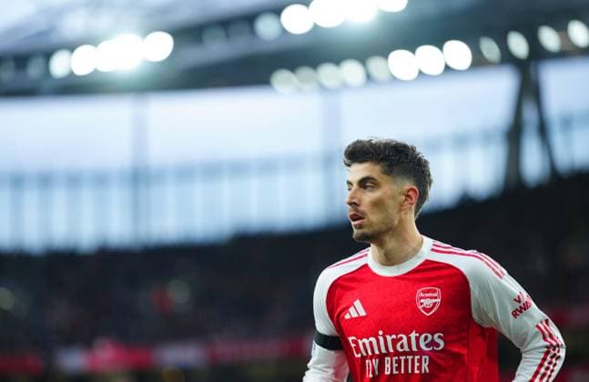 Kai Havertz of Arsenal Arsenal v Burnley, Premier League, Football, Emirates Stadium, London, UK - 18 May 2026London Emirates Stadium United Kingdom EDITORIAL USE ONLY No use with unauthorised audio, video, data, fixture lists, club league logos or live services. Online in-match use limited to 120 images, no video emulation. No use in betting, games or single club league player publications.  Copyright: xJavierxGarcia Shutterstockx 16881286bm