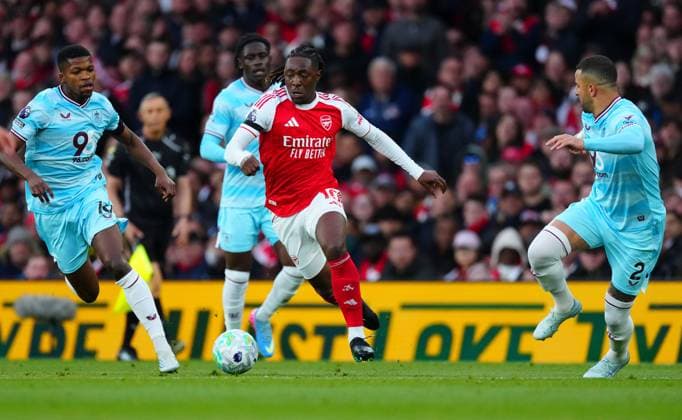 Eberechi Eze of Arsenal Arsenal v Burnley, Premier League, Football, Emirates Stadium, London, UK - 18 May 2026London Emirates Stadium United Kingdom EDITORIAL USE ONLY No use with unauthorised audio, video, data, fixture lists, club league logos or live services. Online in-match use limited to 120 images, no video emulation. No use in betting, games or single club league player publications.  Copyright: xJavierxGarcia Shutterstockx 16881286cg