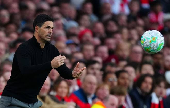 Arsenal Manager Mikel Arteta Arsenal v Burnley, Premier League, Football, Emirates Stadium, London, UK - 18 May 2026London Emirates Stadium United Kingdom EDITORIAL USE ONLY No use with unauthorised audio, video, data, fixture lists, club league logos or live services. Online in-match use limited to 120 images, no video emulation. No use in betting, games or single club league player publications.  Copyright: xJavierxGarcia Shutterstockx 16881286cj