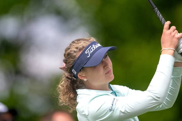 Amundi German Masters - Fourth Round Sara Kouskova of the Czech Republic drives from the tee of the 11th hole during the final round of the Amundi German Masters at Green Eagle Golf Courses in Hamburg, Germany, on May 17, 2026. Hamburg Germany  Copyright: xAndyxAstfalckx originalFilename:astfalck-amundige260518_npb4Z.jpg