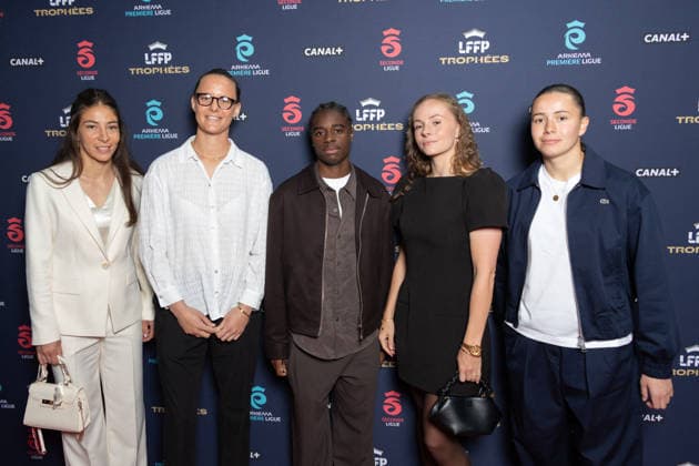 Trophees 2026 - Arkema Premiere Ligue - Paris Clara Mateo, Mylène Chavas, Melween N Dongala, Lou Bogaert attends the awards ceremony of the French Women’s Football Professional League LFFP 2025 2026 season at Pavillon Dauphine on May 18, 2026 in Paris, France. Photo by Nasser Berzane ABACAPRESS.COM Paris France  Copyright: xBerzanexNasser ABACAx