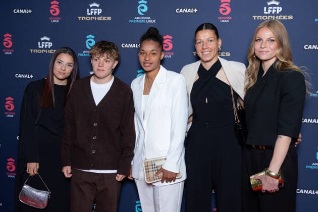 Trophees 2026 - Arkema Premiere Ligue - Paris Lucie Calba, Julie Swierot attends the awards ceremony of the French Women’s Football Professional League LFFP 2025 2026 season at Pavillon Dauphine on May 18, 2026 in Paris, France. Photo by Nasser Berzane ABACAPRESS.COM Paris France  Copyright: xBerzanexNasser ABACAx