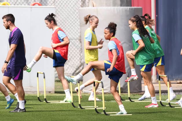 May 19, 2026, Sant Joan Despi, Barcelona, SPAIN: Victoria Lopez Serrano Felix during the training day of FC Barcelona, Barca ahead UEFA Women Champions League 2025 26, Final football match against OL Lyonnes at Ciutat Esportiva Joan Gamper on May 19, 2026 in Sant Joan Despi, Barcelona, Spain. FC Barcelona Training And Media Day - UEFA Women Champions League 2025 26 Final  - ZUMAa181 20260519_zaa_a181_013 Copyright: xJavierxBorregox