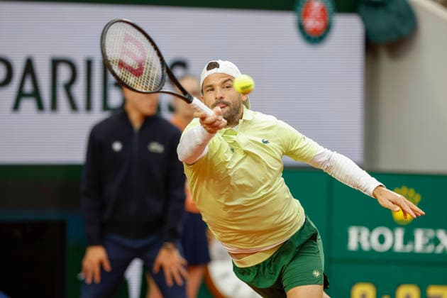 May 19, 2026, Paris, Paris, France: Grigor DIMITROV (BUL) in action during the qualifications day 2 of the tennis Grand Slam of Roland Garros 2026, at Roland Garros Stadium - on April 16 2026 .Paris - France Paris France - ZUMAb253 20260519_zsp_b253_045 Copyright: xLoicxBaratouxx