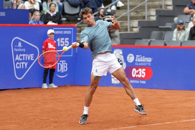 2026 05 19, xFSx, Bitpanda Open Hamburg ATP500, round of 16, mens tennis tournament in Hamburg , Am Rothembaum in Hamburg , Flavio Cobolli ITA plays a forehand Copyright: HMBxMedia FernandoxSoares
