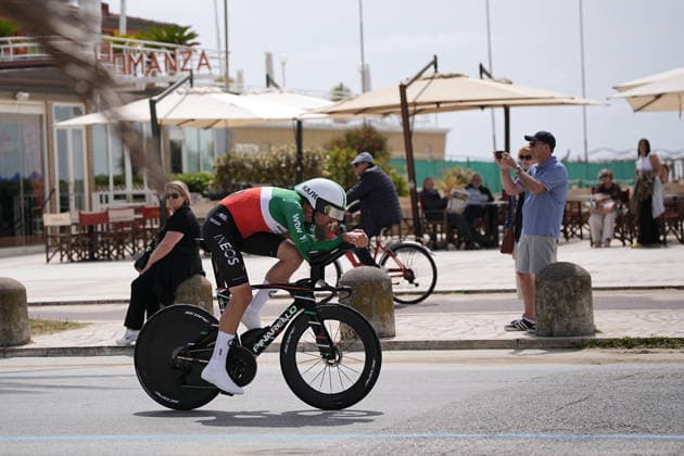 Italy™s Filippo Ganna of Netcompany Ineos during Stage 10, an individual time trial at the Giro d™Italia, from Viareggio to Massa, Italy, Tuesday, May 19, 2026.  Copyright: xMarcoxAlpozzi LaPressex
