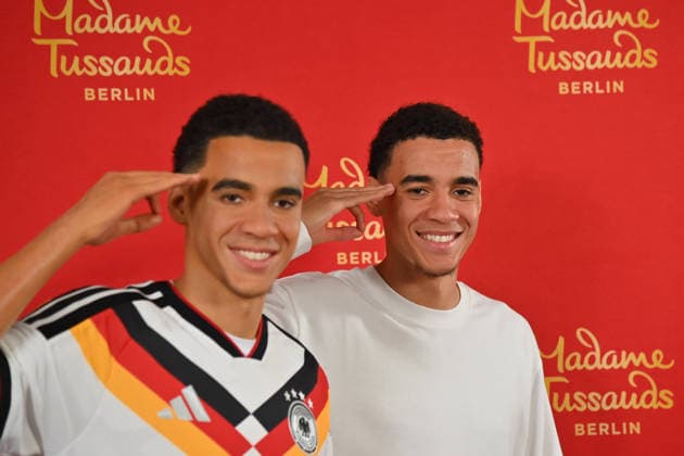 Jamal MUSIALA Bayern Muenchen unveils his wax figure at Madame Tussauds on 19 05 2026 in Munich