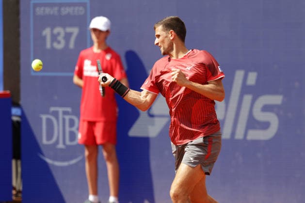 2026 05 19, xFSx, Bitpanda Open Hamburg ATP500, round of 16, mens tennis tournament in Hamburg , Am Rothembaum in Hamburg , Vit Kopriva CZE plays a forehand Copyright: HMBxMedia FernandoxSoares