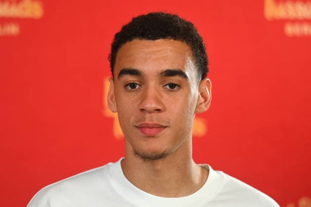 Jamal MUSIALA Bayern Muenchen unveils his wax figure at Madame Tussauds on 19 05 2026 in Munich single image,cropped single motif,portrait,portrait,portrait
