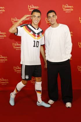 Jamal Musiala,Wax Museum Jamal Musiala at the presentation of his wax figure at the Hotel Bayerischer Hof Munich, 19 05 2026 Munich Bayerischer Hof Bavaria D Copyright: xAgenturxMatthiasxWehnertx xR.Zichyx