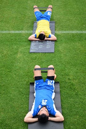 Iran National Football Team starts preparations in Turkiye s Antalya ahead of 2026 FIFA World Cup, WM, Weltmeisterschaft, Fussball ANTALYA, TURKIYE - MAY 19: Members of the Iran National Football Team take part in a training session at the Mardan Sports Complex in Antalya, Turkiye on May 19, 2026. The national team, Nationalteam launched their training camp in southern Turkiye to prepare for the upcoming 2026 FIFA World Cup, jointly hosted by the United States, Canada, and Mexico. Orhan Cicek Anadolu Antalya Turkey. Editorial use only. Please get in touch for any other usage. Copyright: x2026xAnadoluxOrhanxCicekx