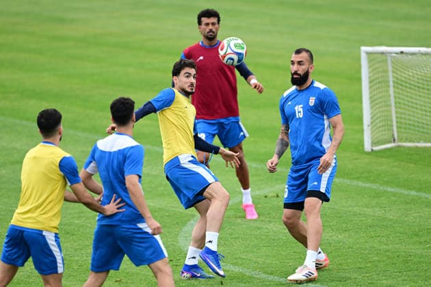 Iran National Football Team starts preparations in Turkiye s Antalya ahead of 2026 FIFA World Cup, WM, Weltmeisterschaft, Fussball ANTALYA, TURKIYE - MAY 19: Members of the Iran National Football Team take part in a training session at the Mardan Sports Complex in Antalya, Turkiye on May 19, 2026. The national team, Nationalteam launched their training camp in southern Turkiye to prepare for the upcoming 2026 FIFA World Cup, jointly hosted by the United States, Canada, and Mexico. Orhan Cicek Anadolu Antalya Turkey. Editorial use only. Please get in touch for any other usage. Copyright: x2026xAnadoluxOrhanxCicekx