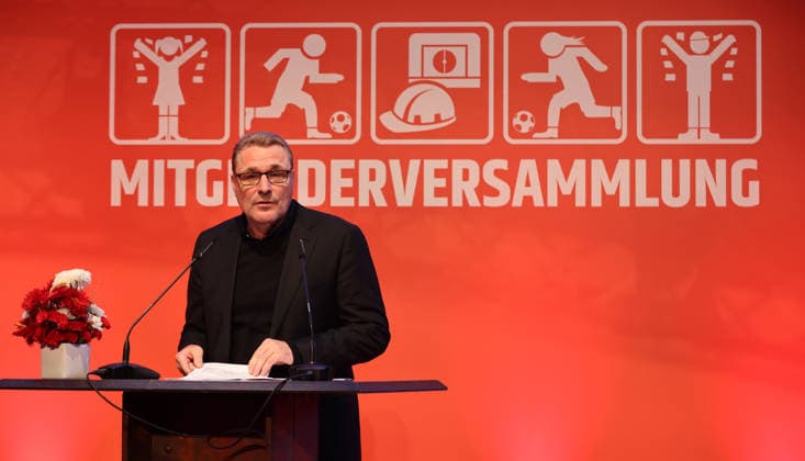 Managing Director Oskar Kosche MV General Meeting at Stadion An der Alten Försterei Sport Football Soccer Bundesliga Men DFL Season 2025 2026 19 05 2026 1 FC Union Berlin FCU
