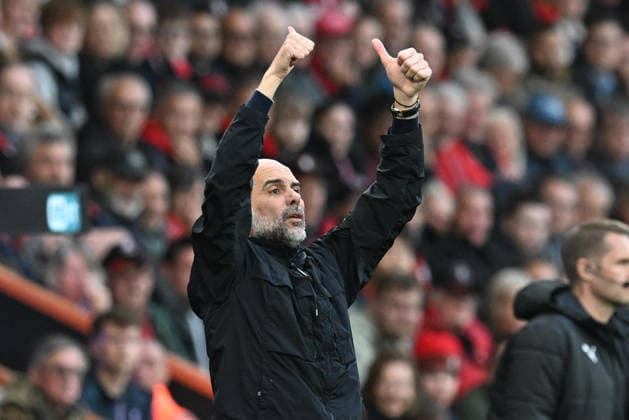 Bournemouth v Manchester City, Premier League Manchester City manager Pep Guardiola gestures during the Premier League match between Bournemouth and Manchester City at the Vitality Stadium, Bournemouth, UK on 19 May 2026. Bournemouth Vitality Stadium Dorset UK Editorial use only DataCo restrictions apply See www.football-dataco.com , Copyright: xGrahamxHuntx PSI-24285-0047