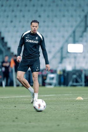 ISTANBUL, TURKIYE ? 19 MAY 2026: Derry Scherhant of SC Freiburg during the training session the day before the UEFA Europa League Final 2026 match between SC Freiburg and Aston Villa F.C. at Besiktas Park on May 19, 2026 in Istanbul, Turkiye. Copyright: xAlexandraxFechetex xSPPx Sportspressphoto_SPR150226