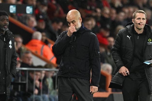 Bournemouth v Manchester City, Premier League Manchester City manager Pep Guardiola looks dejected during the Premier League match between Bournemouth and Manchester City at the Vitality Stadium, Bournemouth, UK on 19 May 2026. Bournemouth Vitality Stadium Dorset UK Editorial use only DataCo restrictions apply See www.football-dataco.com , Copyright: xGrahamxHuntx PSI-24285-0082