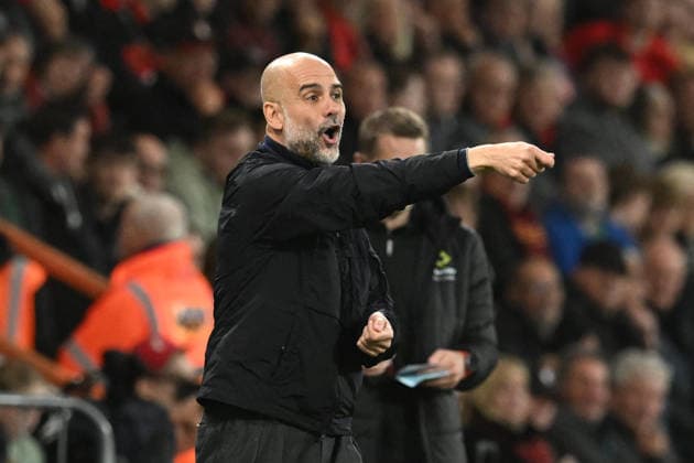 Bournemouth v Manchester City, Premier League Manchester City manager Pep Guardiola gestures during the Premier League match between Bournemouth and Manchester City at the Vitality Stadium, Bournemouth, UK on 19 May 2026. Bournemouth Vitality Stadium Dorset UK Editorial use only DataCo restrictions apply See www.football-dataco.com , Copyright: xGrahamxHuntx PSI-24285-0088