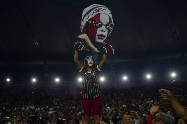 MARACANA Rio de Janeiro (RJ), 04 19 2026 - LIBERTADORES: FLUMINENSE X BOLIVAR (BOL) - Fluminense fans during the match between FLUMINENSE X BOLIVAR (BOL), valid for the fifth round of the group stage of the Libertadores, held at the Maracana stadium, on the evening of Tuesday, the 19th. (Photo: Eduardo Carmim Photo Premium SPP) 30930 (Eduardo Carmim SPP) Copyright: xEduardoxCarmimx xSPPx spp-en-EdCa-libertadores_fluminense_bolivar_bol_479317