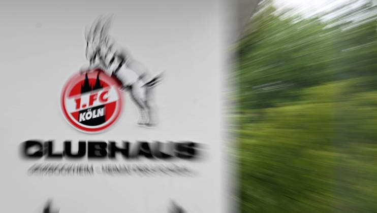 20 05 2026, xophax, Soccer 1 Bundesliga, Cologne Cologne , 1 FC Koeln end of season summer break Geissbockheim Logo Clubhouse 1 FC Köln Koeln