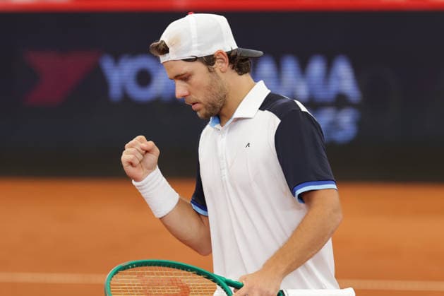 2026 05 20, xFSx, Bitpanda Open Hamburg ATP500, round of 16, mens tennis tournament in Hamburg , Am Rothembaum in Hamburg , Aleksandar Kovacevic USA winner fist, cheers Copyright: HMBxMedia FernandoxSoares