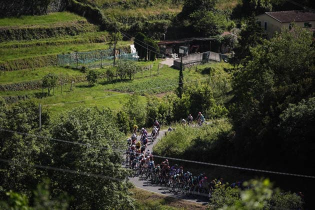 The race during Stage 11 of the Giro d™Italia, from Porcari to Chiavari, Italy, Wednesday, May 20, 2026.  Copyright: xMarcoxAlpozzi LaPressex
