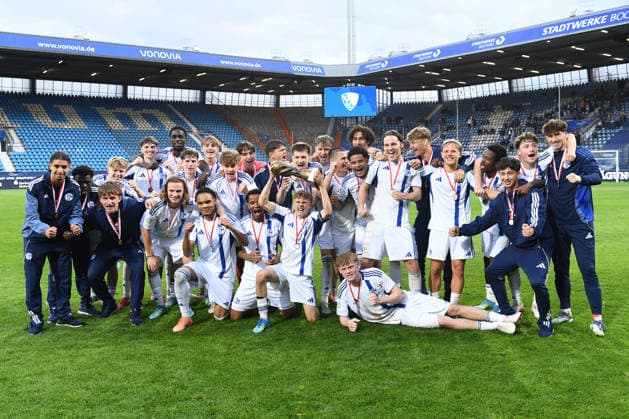 Soccer U19 Westfalenpokal Final VfL Bochum FC Schalke 04 on 20 05 2026 at the Vonovia Ruhrstadion in Bochum Winner U19 Westfalenpokal Team FC Schalke 04 xRx