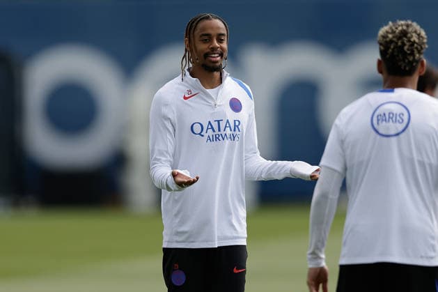 Bradley Barcola Paris Saint Germain during the club™s Media Day ahead of the UEFA Champions League Final at the PSG Campus in Poissy on Wednesday, May 20, 2026 Copyright: AntonioxBorga