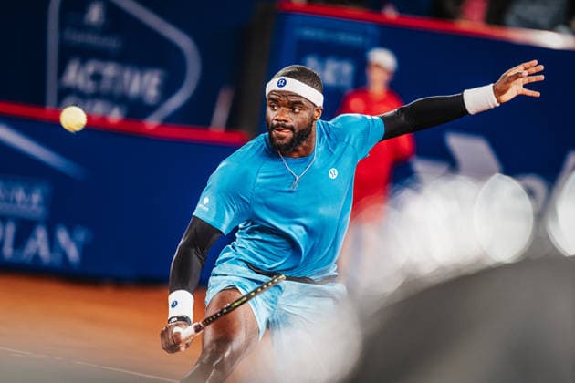 Tennis men bitpanda Hamburg Open ATP 500 Camilo Ugo Carabelli ARG vs Frances Tiafoe USA 20 05 2026 Frances Tiafoe backhand Hamburg Tennisstadion am Rothenbaum Hamburg Germany