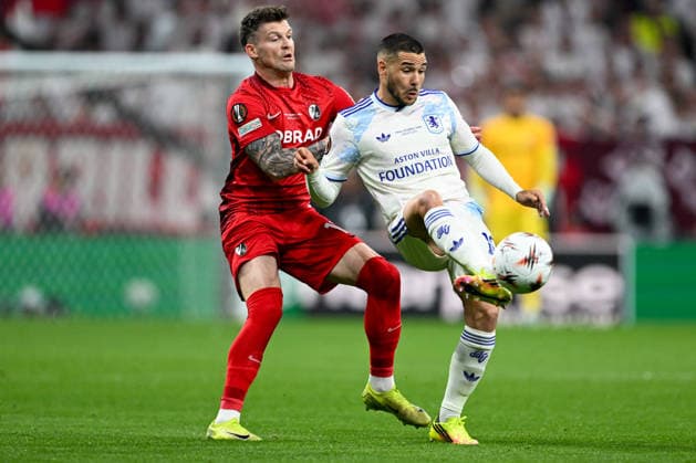 FOOTBALL - UEFA Europa League - Final - SC Freiburg vs Aston Villa FC Photo by IPA ABACAPRESS.COM84910488 - 29av in action against Derry Scherhant Club Freiburg) during the UEFA Europe League 2026 final between S.C. Freiburg vs. Aston Villa F.C. on 20th May 2026 at the Tupras Stadium, Istanbul, Turkey Istanbul Turkey  Copyright: xIPAxSport ABACAx