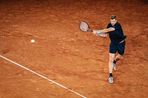 Tennis Men bitpanda Hamburg Open ATP 500 Luciano Darderi ITA vs Yannick Hanfmann GER 20 05 2026 Yannick Hanfmann Backhand Hamburg Tennisstadion am Rothenbaum Hamburg Germany
