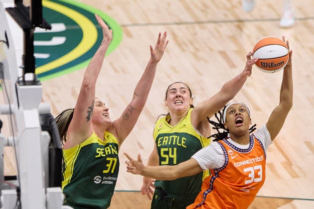 Basketball, Women, WNBA, Seattle Storm - Connecticut Sun