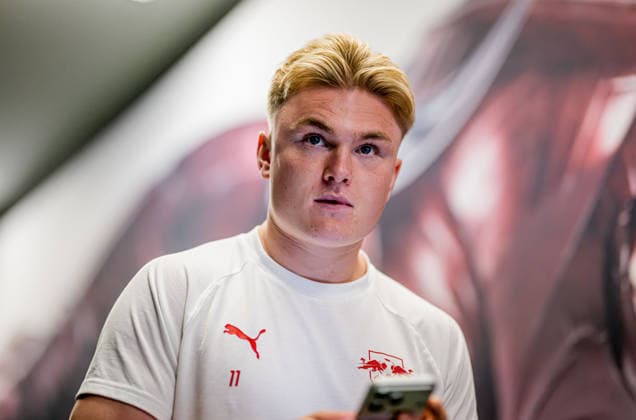 Leipzigs Conrad Harder Soccer 1 Bundesliga, Matchday 33 RB Leipzig FC St Pauli 2 1 9 May 2026 Leipzig, Red Bull Arena RB Leipzig FC St Pauli 2 1