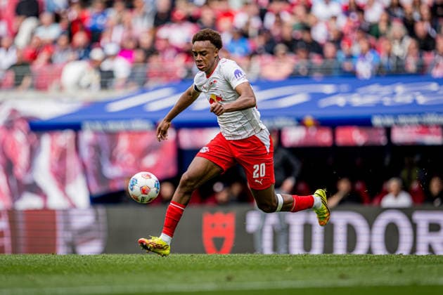 Leipzigs Assan Ouedraogo Soccer 1 Bundesliga, Matchday 33 RB Leipzig FC St Pauli 2 1 9 May 2026 Leipzig, Red Bull Arena RB Leipzig FC St Pauli 2 1