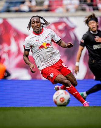 Leipzigs Yan Diomande Soccer 1 Bundesliga, Matchday 33 RB Leipzig FC St Pauli 2 1 9 May 2026 Leipzig, Red Bull Arena RB Leipzig FC St Pauli 2 1