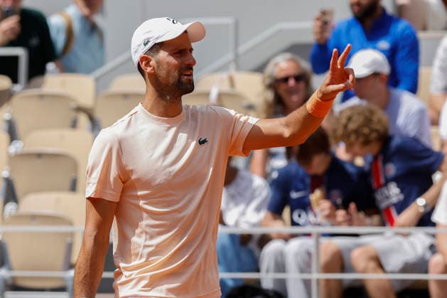 May 21, 2026, Paris, Paris, France: Novak DJOKOVIC (SRB) in action during training session day 4 of the qualifications of the tennis Grand Slam of Roland Garros 2026, at Roland Garros Stadium - on April 16 2026 .Paris - France Tennis press conference, PK, Pressekonferenz Of The Tennis Grand Slam Of Roland Garros 2026  - ZUMAb253 20260521_zsp_b253_025 Copyright: xLoicxBaratouxx