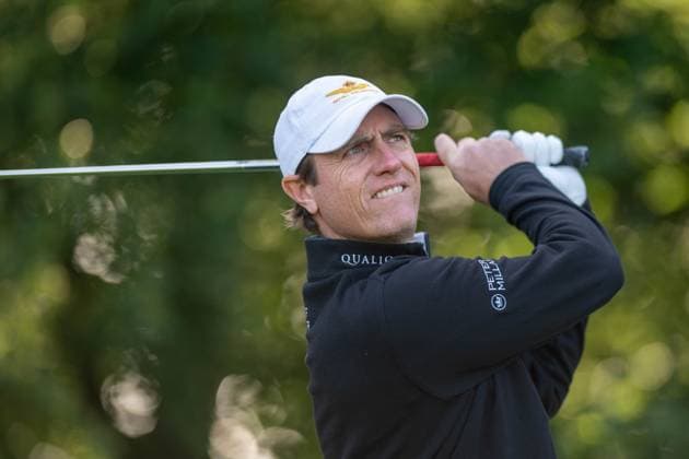 Belgian Nicolas Colsaerts pictured in action during the first round (1 4) of the 2026 Soudal Open DP World Tour golf tournament in Schilde, Thursday 21 May 2026. The Soudal Open takes place from 21 to 24 May at the Rinkven Golf Club in Schilde. JONASxROOSENS  x174613815x