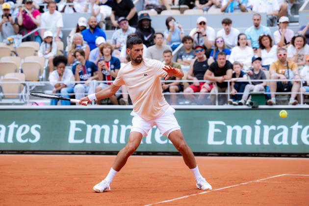 PARIS, FRANCE - MAY 21: Novak Djokovic of Serbia during a practice session prior to the 2026 French Open at Roland Garros on May 21, 2026 in Paris, France. (Photo by Pauline FIGUET SPP) Copyright: xPaulinexFIGUETx xSPPx Sportspressphoto_SPR151093