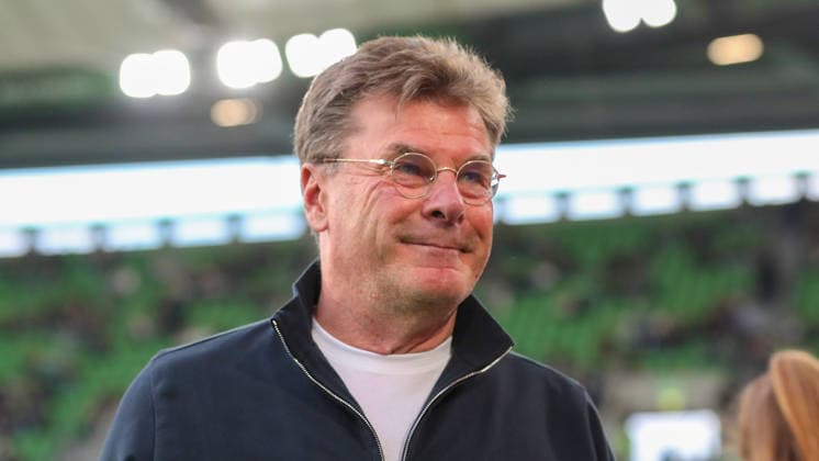 VfL vs Paderborn, Relegation Wolfsburg, 21 05 2026, Football, Men, Relegation, Season 2025 2026, VfL Wolfsburg vs SC Paderborn 07 Head Coach Dieter Hecking VfL Wolfsburg DFL DFB REGULATIONS PROHIBIT ANY USE OF PHOTOGRAPHS as IMAGE SEQUENCES and or QUASI VIDEO Volkswagen Arena Niedersachsen Germany