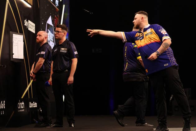 RECORD DATE NOT STATED 21st May 2026, Utilita Arena, Sheffield, Yorkshire, England; 2026 PDC Bet MGM Premier League Darts Night Sixteen; Josh Rock in action AidanxHunter